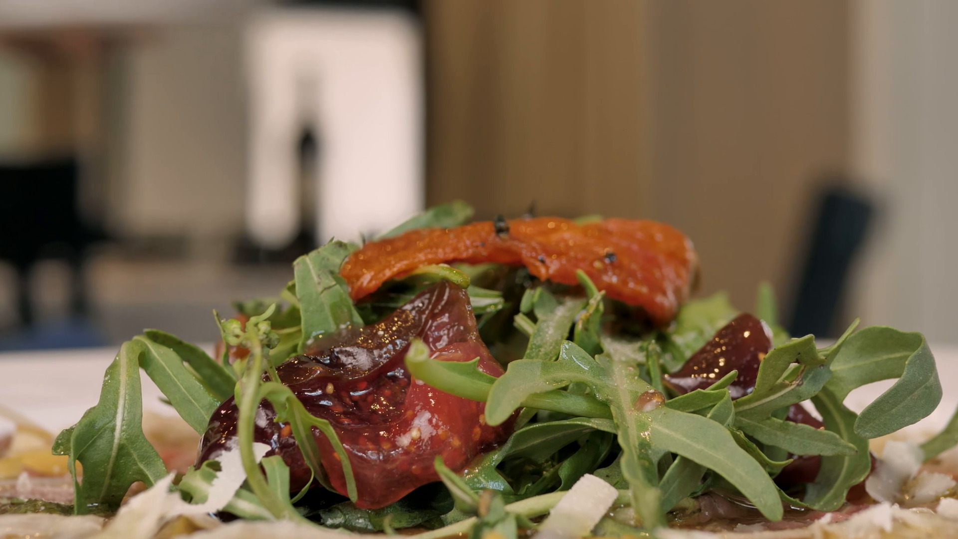 Restaurant food shown in a SoFlo marketing concept
